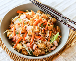 Mixed Vegetables With Tofu And Bean Sprouts